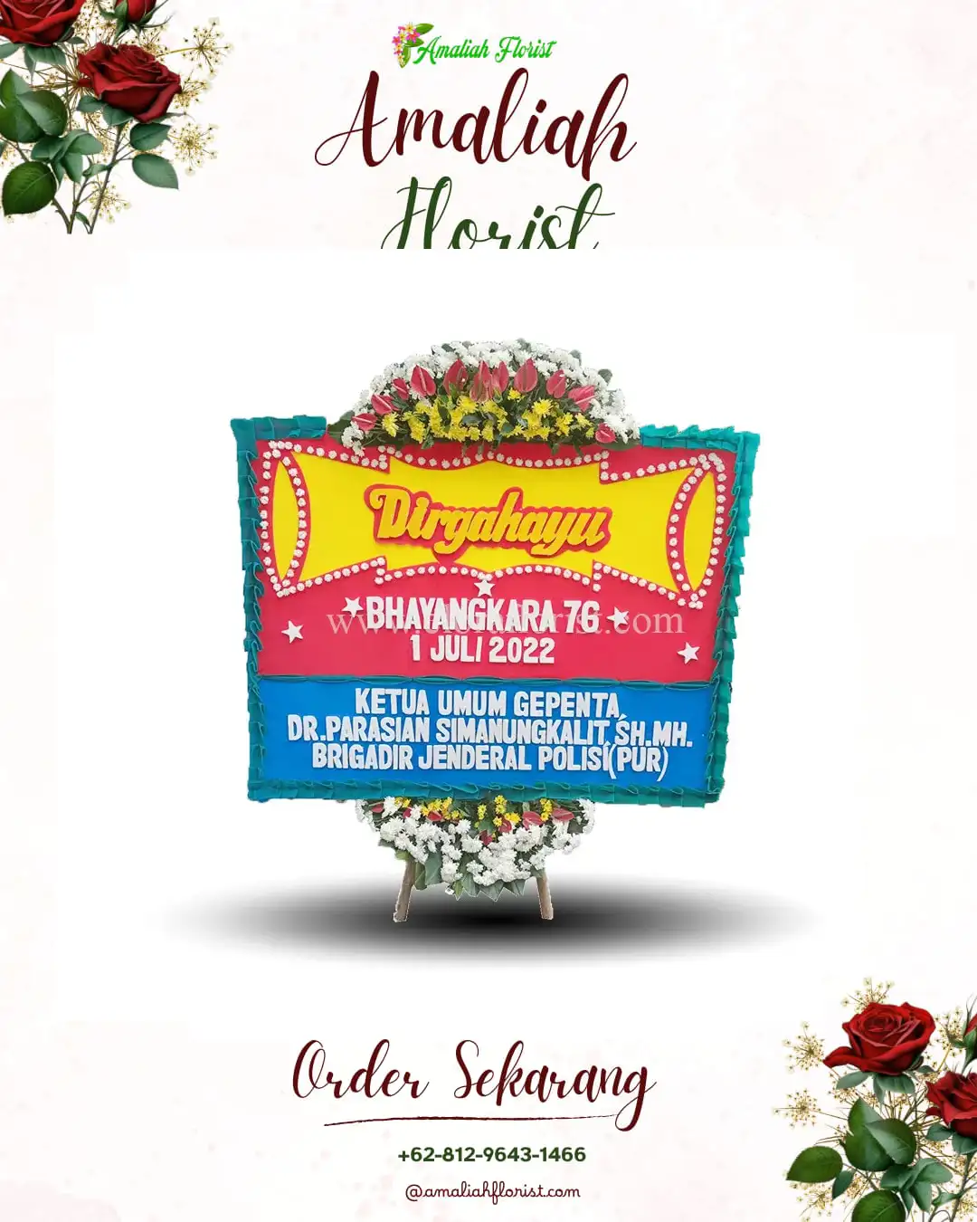 Papan Bunga HUT Ulang Tahun Jurangmangu Barat